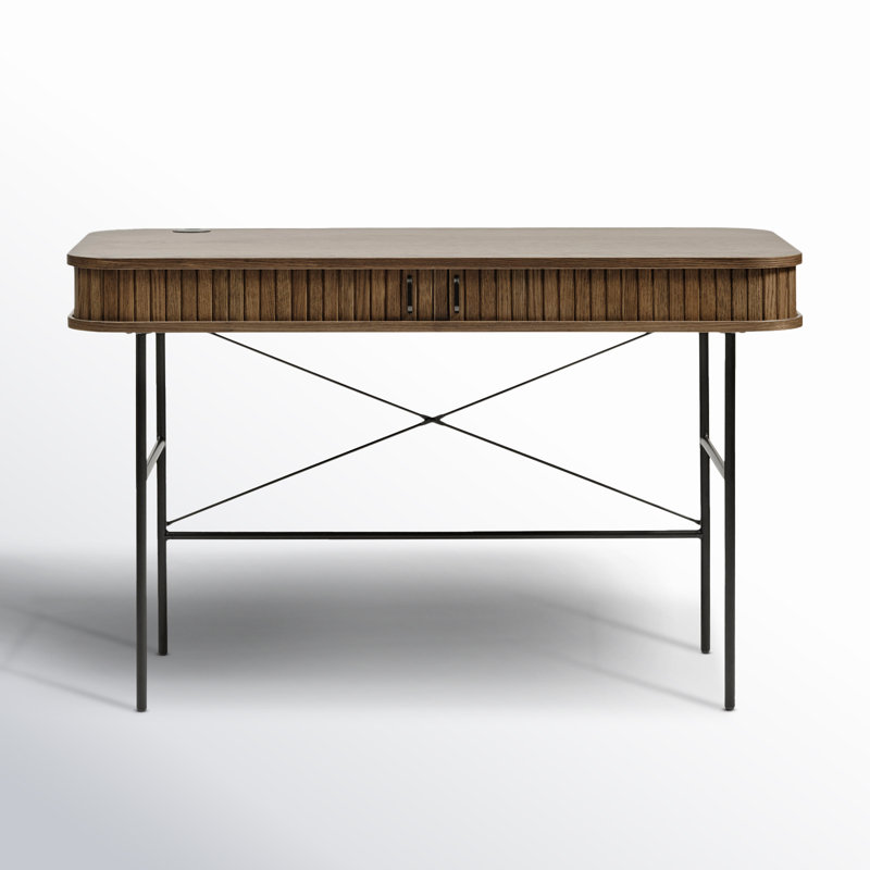 Iris Writing Desk, Smoked Oak
