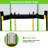 Trampoline with Safety Enclosure Net, Slide and Ladder Recreational Trampoline-99073039