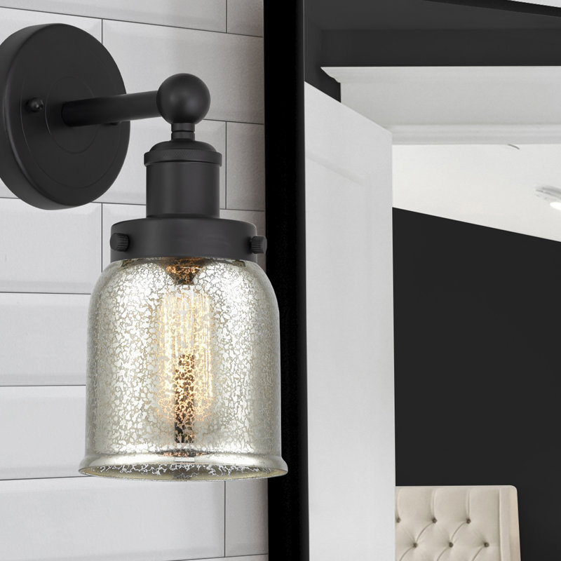 Canobie Armed Sconce, Matte Black