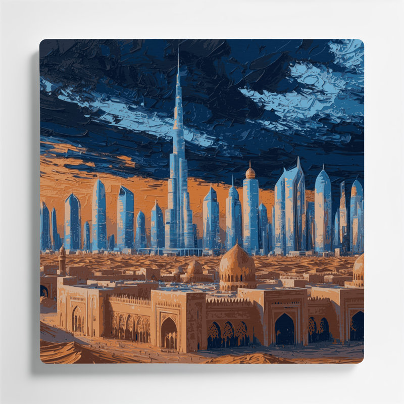 Art mural bleu en métropole villes de l'Arabie saoudienne