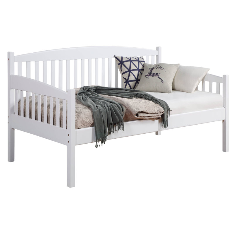 Marley Slatted Back Twin Daybed, White