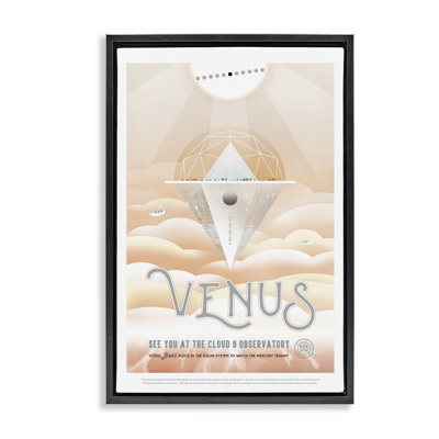 Toile flottante encadrée «Venus Space Exploration» par Jet Propulsion Labs