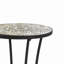 Table d'appoint de patio avec tablette