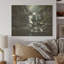 «Waterfall Cliff Scenery - Waterfall», art mural sur bois de pin naturel-980279271