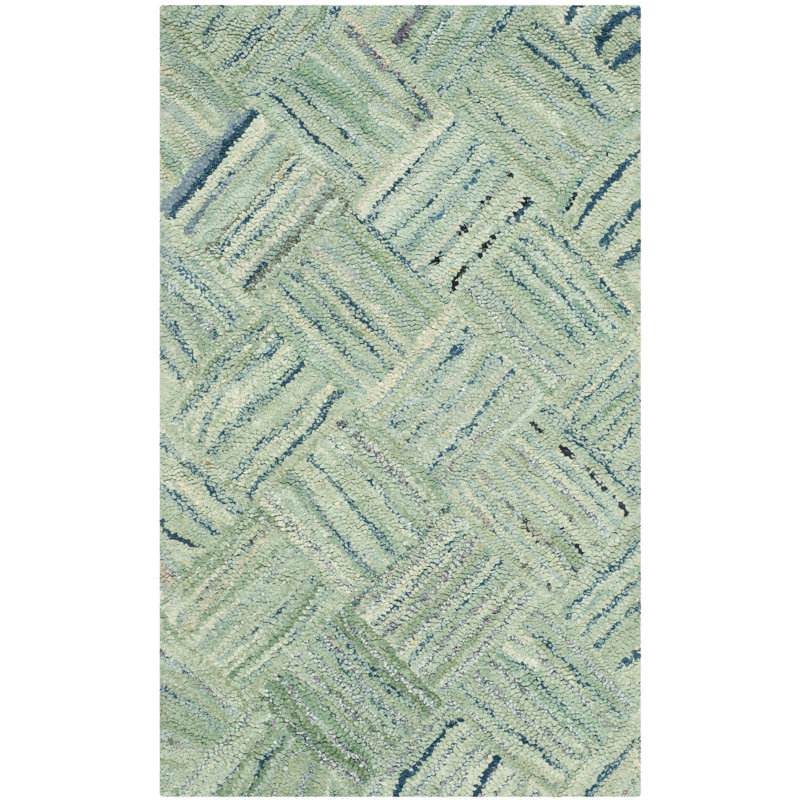 Millia Hand Tufted Performance Geometric Rug, Rectangle 3' x 5'