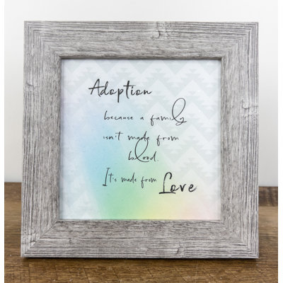 «Adoption Family», impression encadrée