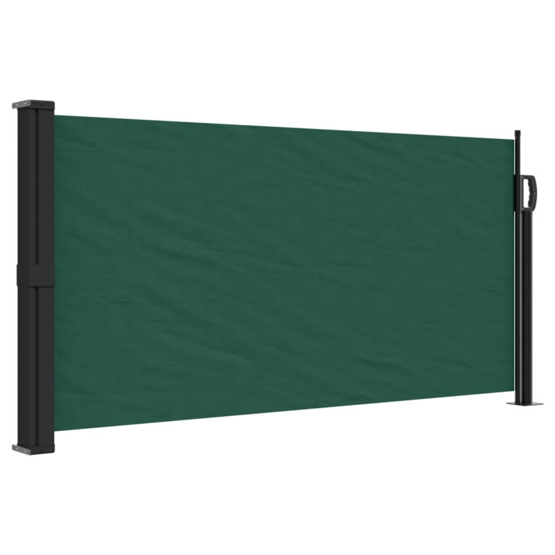Retractable Side Awning, 100cm H x 300cm W, Dark Green