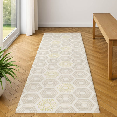 Tapis géométrique Premium lavable à la machine Villers