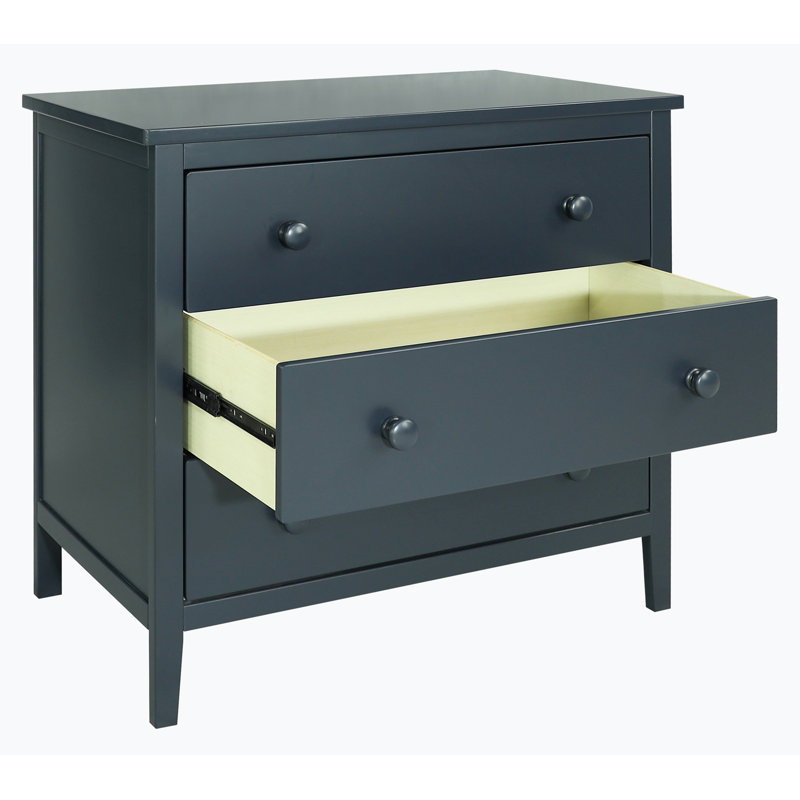 Commode 3 tiroirs, Bleu marine