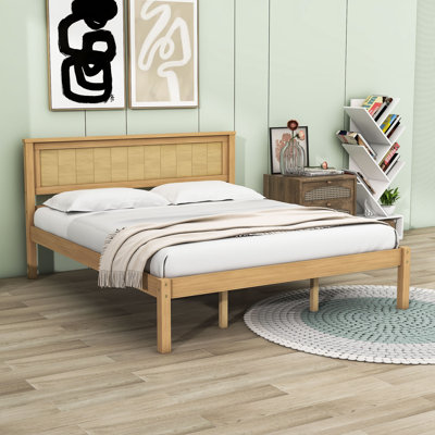 Citarelli Wood Platform Bed with Headboard
