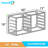AmGood 10 Tier Wall Mounted Half Size Sheet / Bun Pan Rack. 40 in. x 13 in. x 18 in.