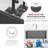 Undermount 27 inch Workstation Single Bowl Kitchen Sink with Dura-Tek finish and Accessories