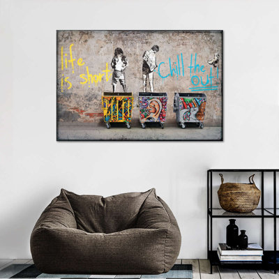 Motivation, typographie du Bouddha thaïlandais sur toile