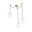 Petra 3 Light Black dimmable LED Chandelier-411328043-411328042