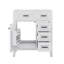 Meuble-lavabo de 30 po sans lavabo supérieur, base d'armoire seulement, armoire de salle de bain à 3 tiroirs, une porte avec tablette-1740746626