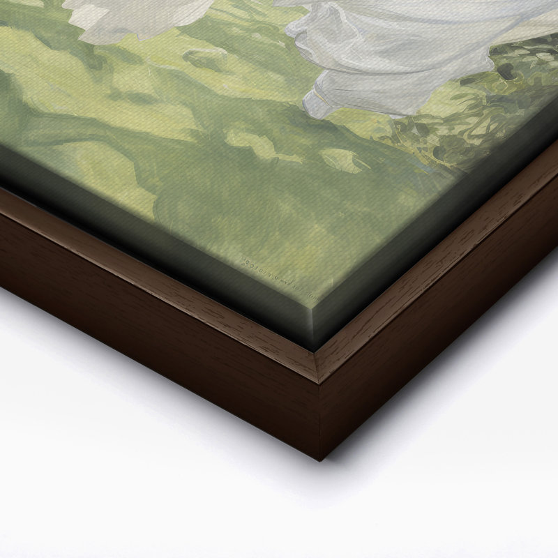 Blanchisserie sur la ligne n ° 1, 11"H x 14"W, Canvas, Brown Framed