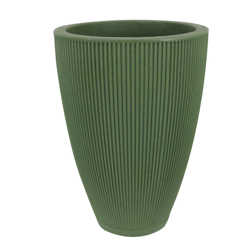 Pot à fleurs rond écologique Ciya ECOBO, utilisation intérieure / extérieure quatre saisons Garoa, Vert