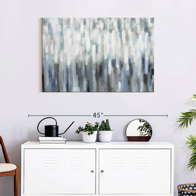 Avery Silver Rain, 24" H x 36" W