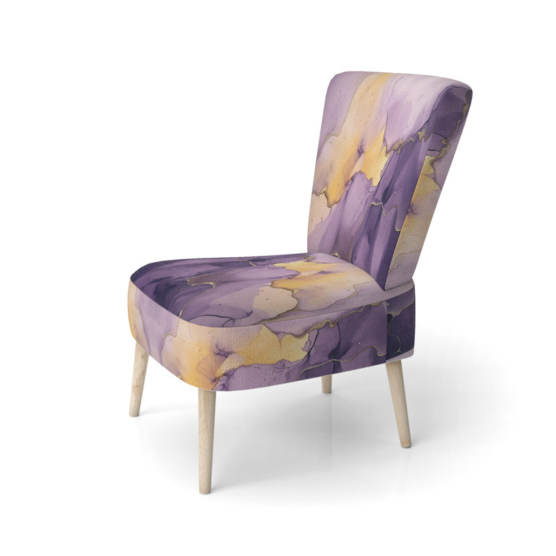Berendien 22,5 de large, Mélange de polyester mauve / or
