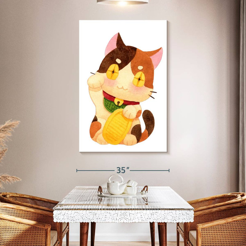 Brampt Chinese Cat, 51" H x 34" W