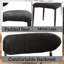 Ensemble de 2 chaises d'appoint en tissu noir et finition noire Jaramillo