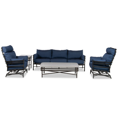 Lancaster 5 - Person Patio Conversation Set with Cushions