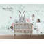 Murale de lapin dessinée floral Hollandale-433933514