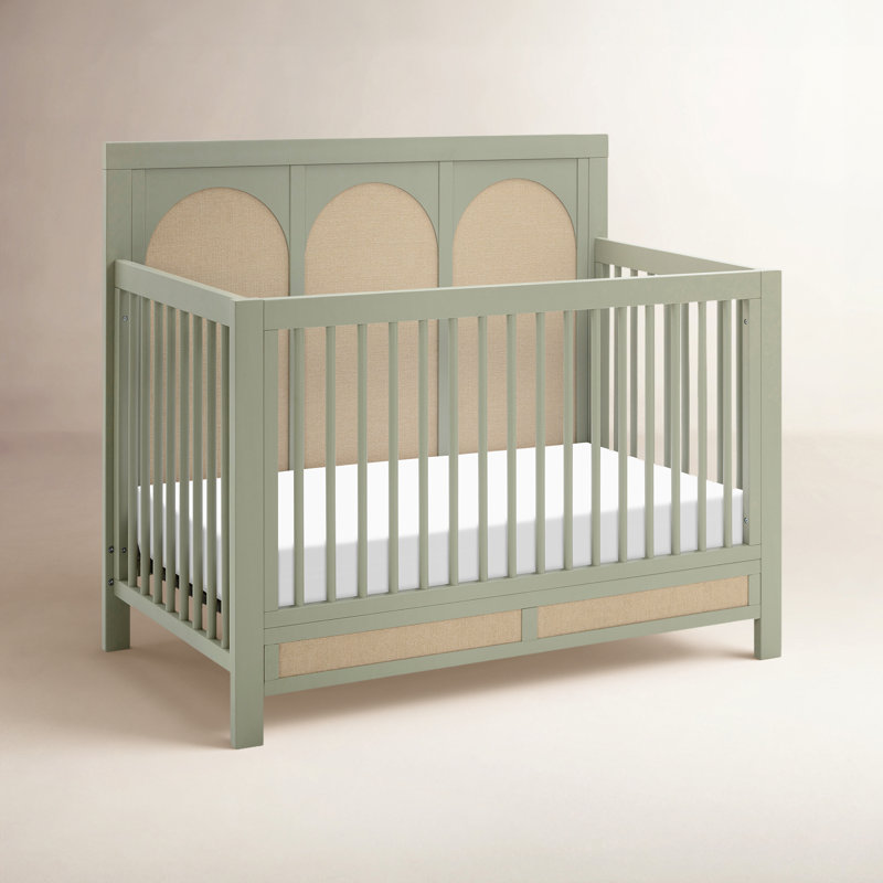 Eloise 4-in-1 Convertible Crib, French Sage/Performance Sand Eco-Weave