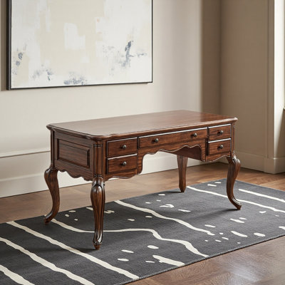 American retro-style solid wood desk