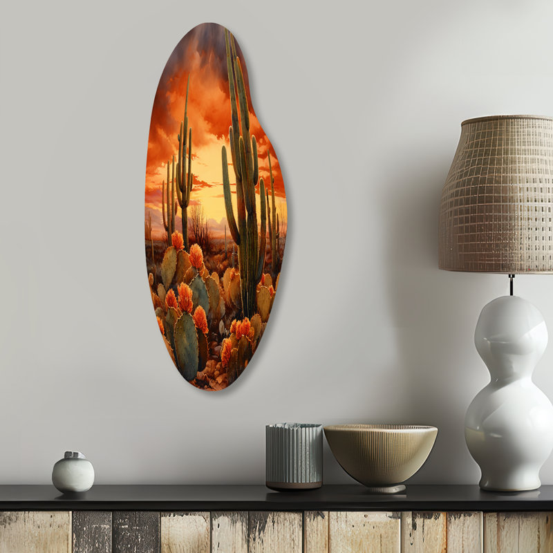 Décoration murale Breccan - Cactus, H 30 po x l 11 po