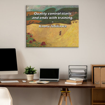 Artsy Quote By Kaoru Ishikawa Gallery Wrapped Canvas