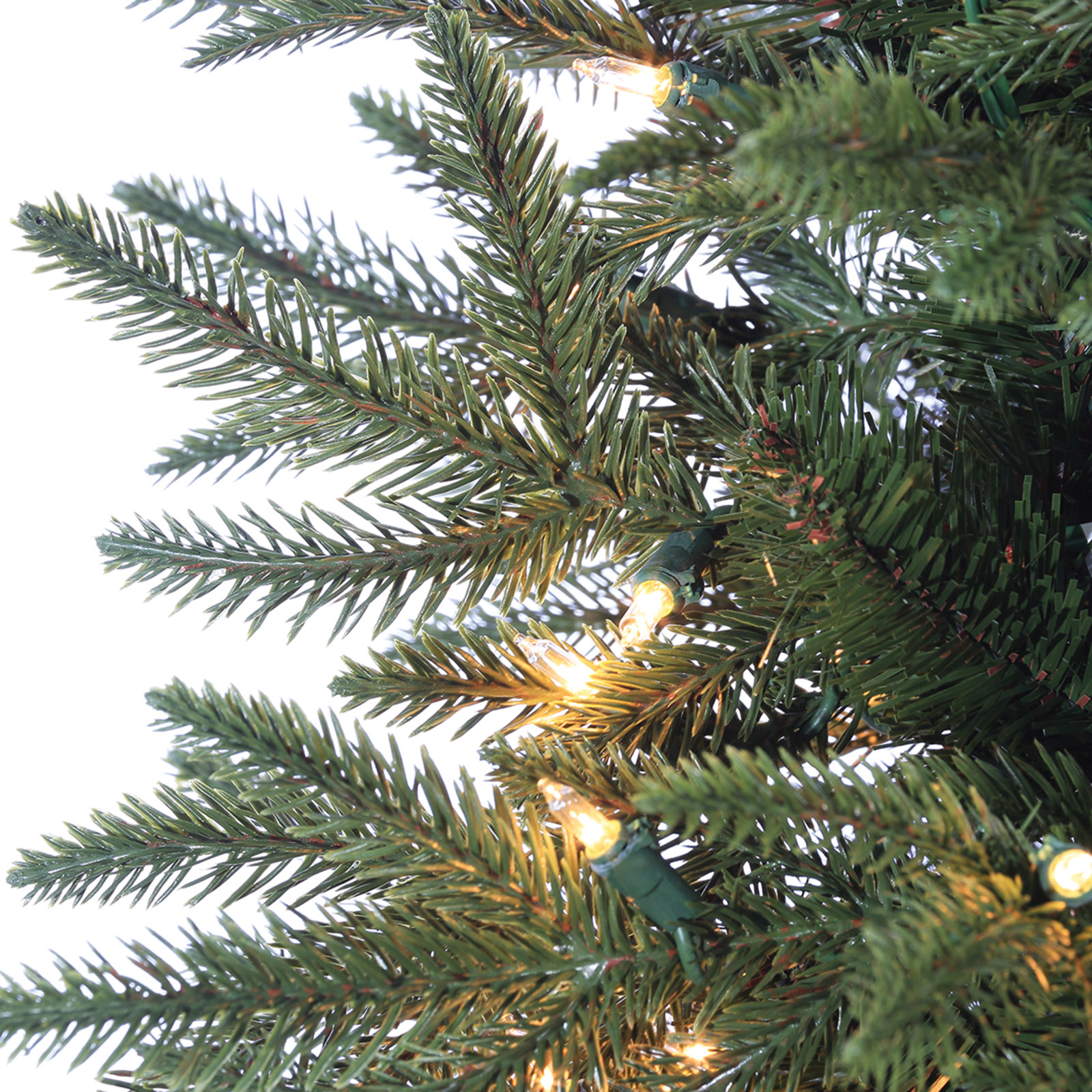 Gulshtab Lighted Artificial Pine Christmas Tree, 7.5'