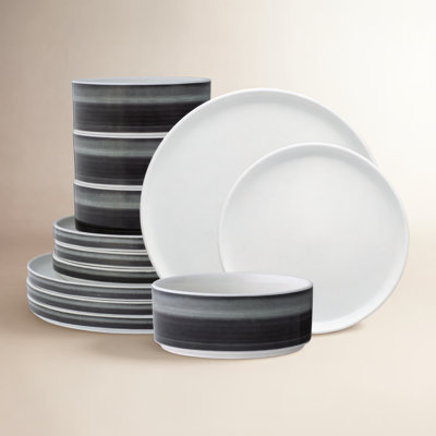 ColorStax Porcelain Dinnerware Set - Service for 4