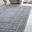 2 Piece Bathroom Rug Set Greek Key Pattern Bath Mat & Pedestal Mat Non Slip Rubber Back Soft Absorbent Mats-19840724