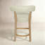 Tabouret de bar 26 po à hauteur de comptoir avec structure en bois massif-379019871-379019872