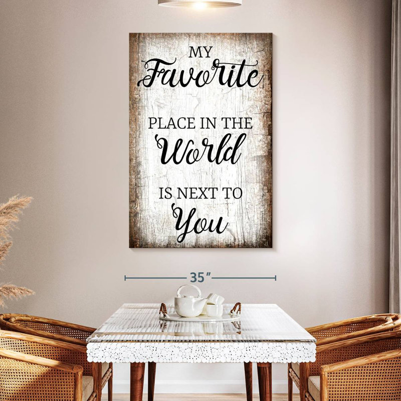 Plaque murale Kema My Favorite Place Couples, H 51 po x l 34 po