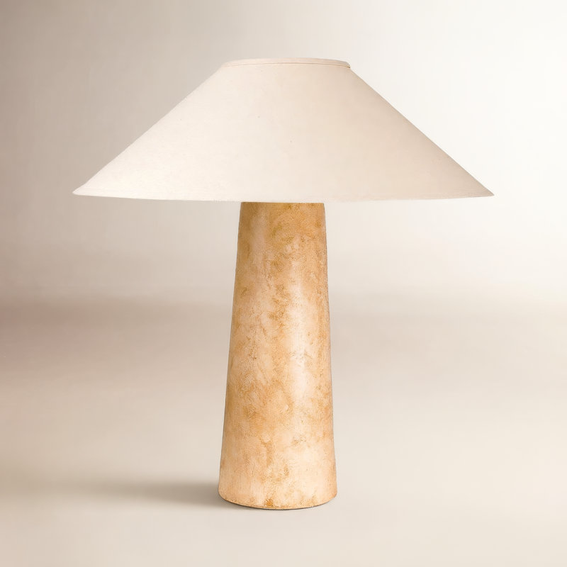 Hemlock Hydrocal Table Lamp, Brown, No