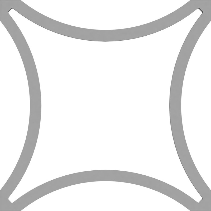Panneaux muraux décoratifs en petite dimension, l 11 3/8 po x H 11 3/8 po x T 3/8 po, PVC architectural