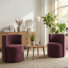 Chaises demi-tonneau avec roulettes H 29,5 po Kipp