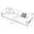 Khaki Genuine Leather Modular Sofa cushion couch-503946007