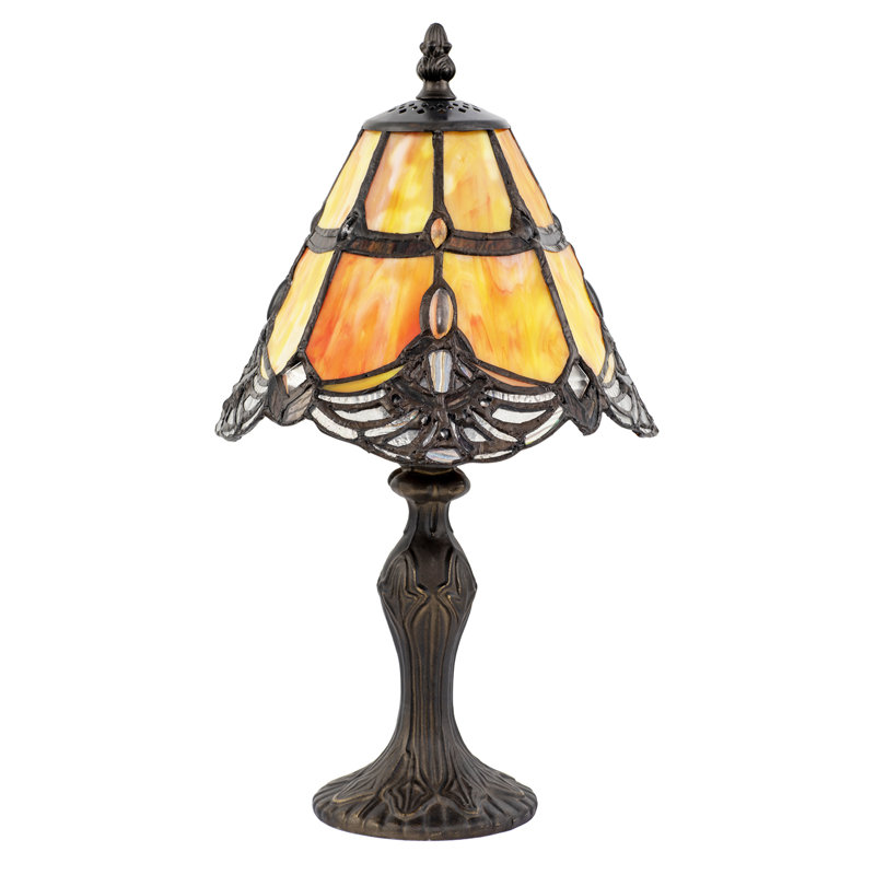 Metal Table Lamp, Orange