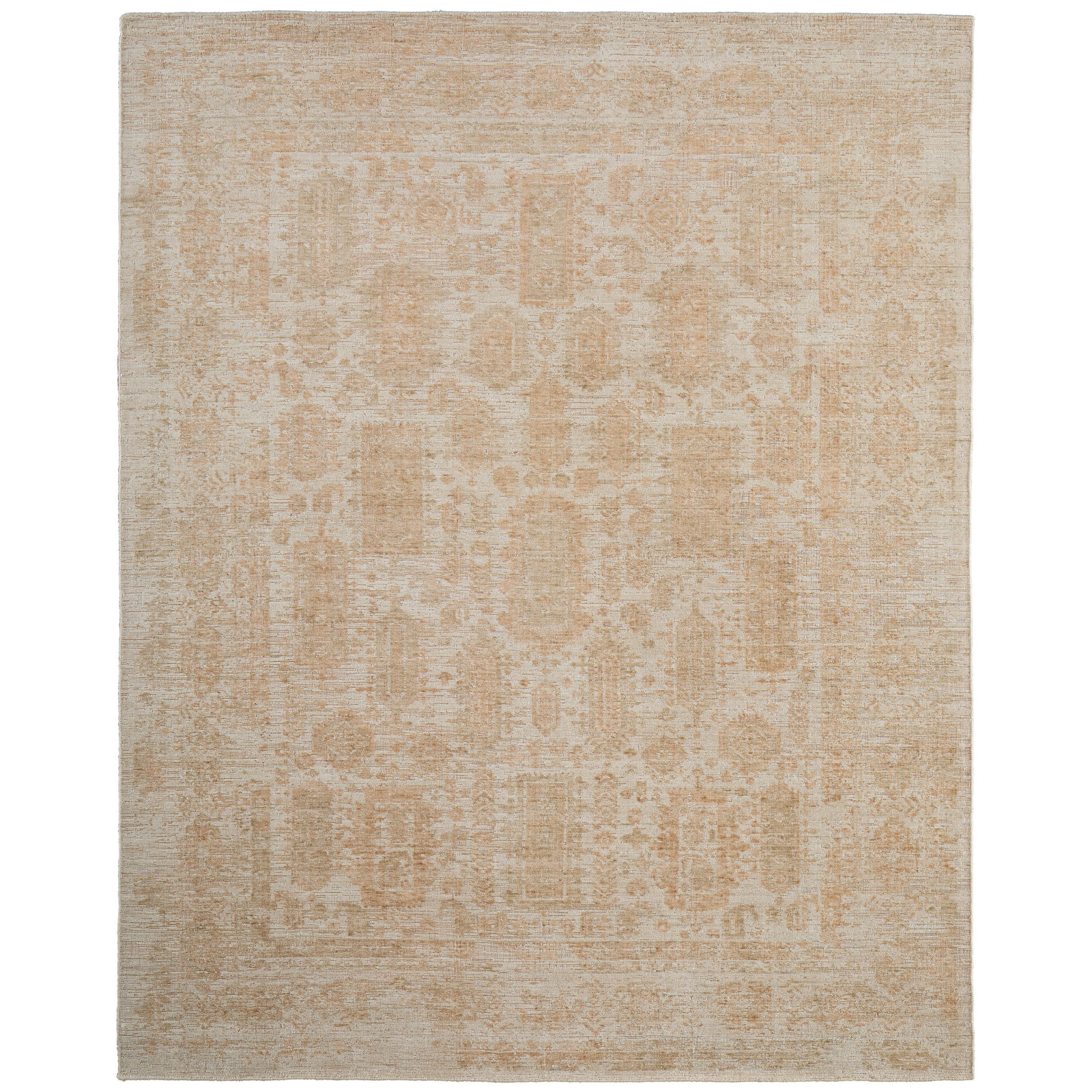 Oxford Tan Hand-Woven Oriental Rug, Rectangle 10' x 14'