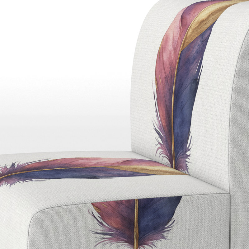 Fauteuil de chambre Glam Feather, Slipper Armless