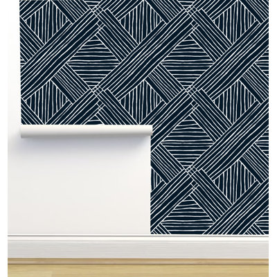 Rouleau de papier peint adhésif texturé L 6 pi x l 24 po Crystal W Design