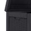 Balconera Deck Box 55.9cm W 118L Lockable Deck Box in Black