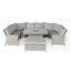 Balcom U Shaped Rattan Sofa Set with Table