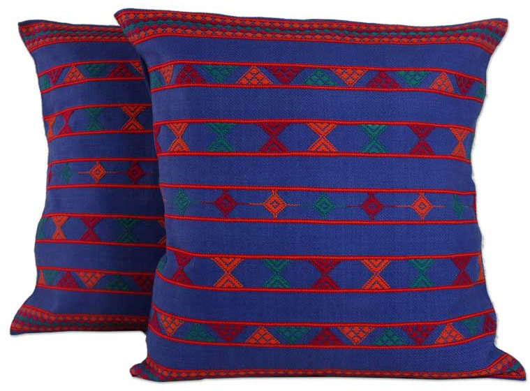Geometric Cotton Pillow Cover