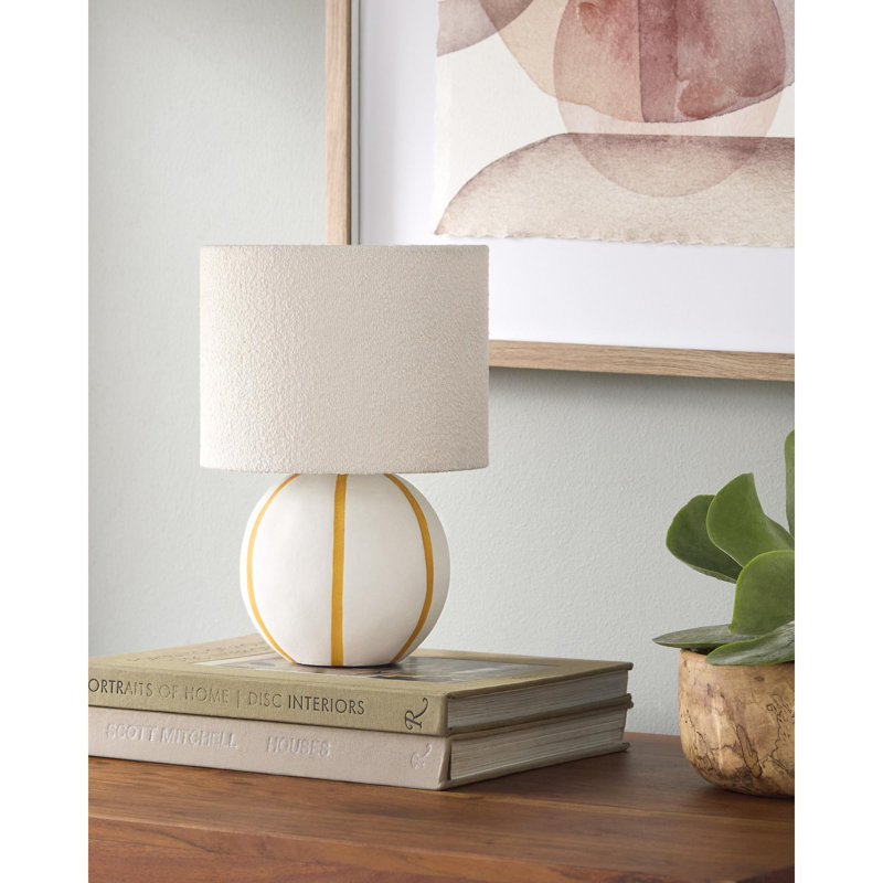 Kowal Kinki Table Lamp, Cream/Yellow