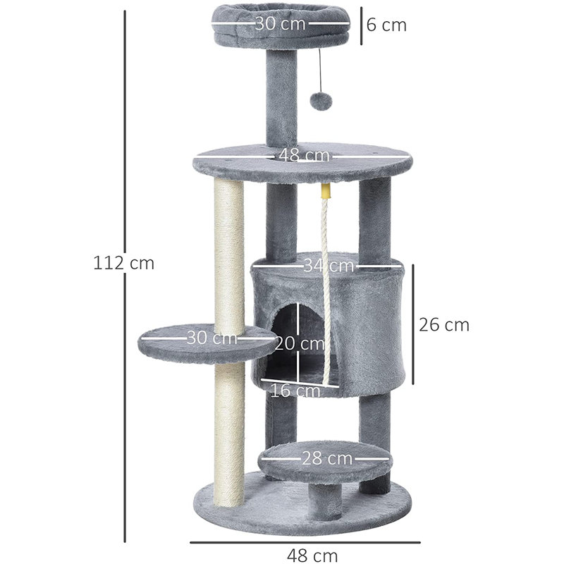 284.48 cm H Cat Tree / Condo
