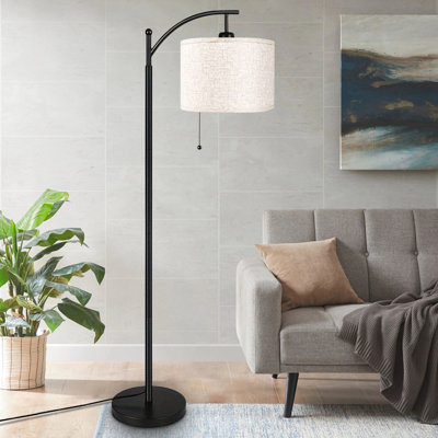 62.2" Arched Floor Lamp with Pull Chain, Bulb Included